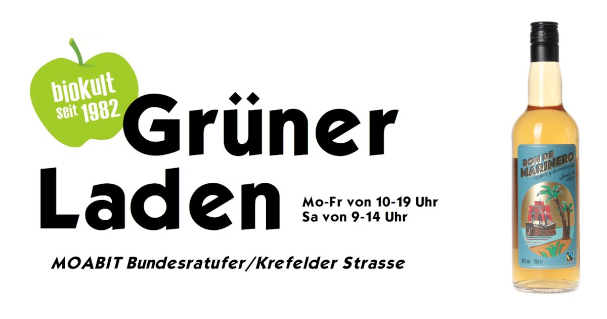 Grüner Laden Wein Rum / Ron de Marinero Oro (Bio, Fairtrade)